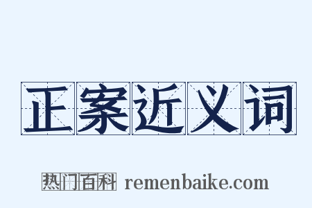 正案近义词是什么意思的图片